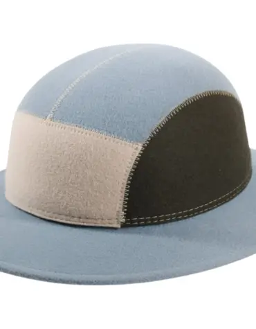 7-Pannel Safari Wollfilzhut in Himmelblau-Beige-Schlamm|7-Pannel Safari Wollfilzhut in Himmelblau-Beige-Schlamm|7-Pannel Safari Wollfilzhut in Himmelblau-Beige-Schlamm