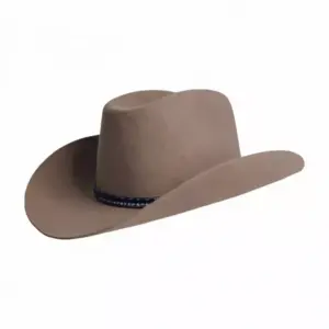 Westernhut Desperado aus Wollfilz in Camel mit Lederband