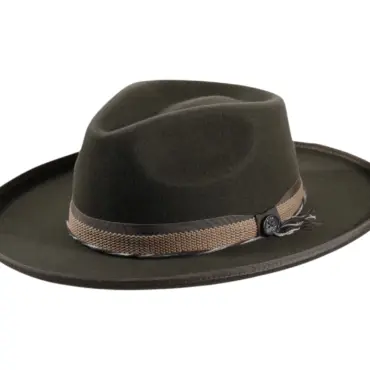 Fedora Urban Authentic – handgefertigter Wollfilzhut mit Rebsband und Kordel