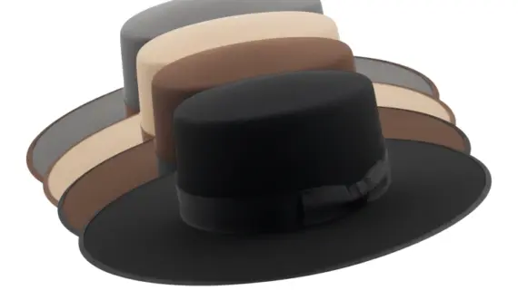 Variantenbild des Boss of the Plains in Schwarz, Braun, Camel/Ocker und Hellgrau