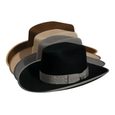 Variantenbild Western Filzhut Oklahoma in Schwarz Dunkelbraun Camel und Hellgrau