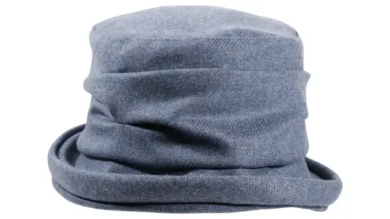 Damenmütze Merino Wolle Moon Jeansblau