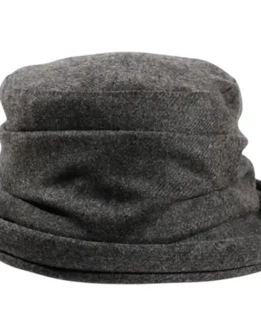 Damenmütze Merino Wolle Moon Anthrazit