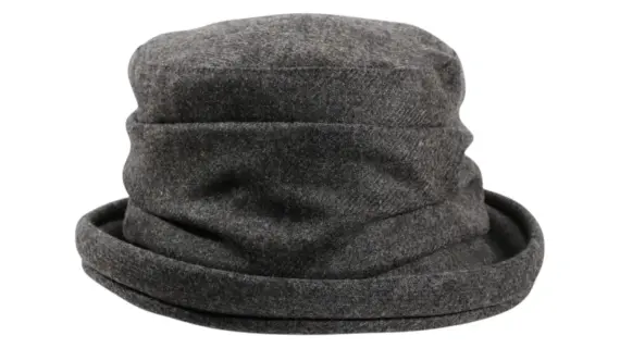 Damenmütze Merino Wolle Moon Anthrazit