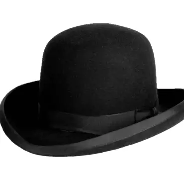 Bat Masterson Derbyhut aus Haarfilz – Westernhut mit runder Krone|Bat Masterson Derbyhut aus Haarfilz – Westernhut mit runder Krone|