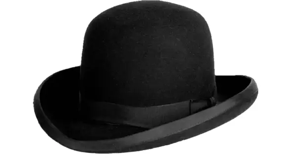 Bat Masterson Derbyhut aus Haarfilz – Westernhut mit runder Krone|Bat Masterson Derbyhut aus Haarfilz – Westernhut mit runder Krone|