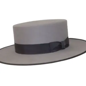 Vaquero Filzhut mit flacher Krone und Rebsband als Garnitur|||||||||||||||||||||||||||||||||||||||||