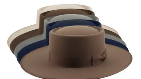 Variantenbild Santa Fe Westernhut aus feinstem Biberfilz in Schwarz Dunkelbraun Ocker Hellbeige und Hellgrau