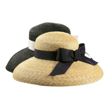 Damencloche Sommerhut Audrey aus Weizenstroh mit Rebsband und Schleife|Damencloche Sommerhut Audrey aus Weizenstroh mit Rebsband und Schleife|||Damencloche Sommerhut Audrey aus Weizenstroh mit Rebsband und Schleife|||||