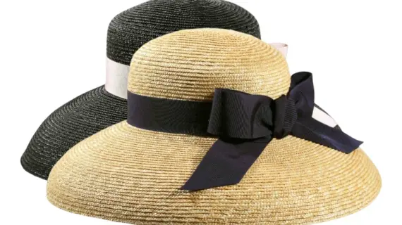 Damencloche Sommerhut Audrey aus Weizenstroh mit Rebsband und Schleife|Damencloche Sommerhut Audrey aus Weizenstroh mit Rebsband und Schleife|||Damencloche Sommerhut Audrey aus Weizenstroh mit Rebsband und Schleife|||||