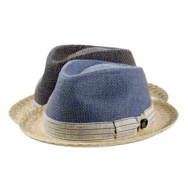 Sommerhut Player "Straw & Cotton Bars"|Sommerhut Player in Marine/Natur|Sommerhut Player in Ciel/Natur