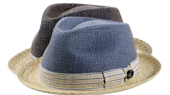 Sommerhut Player "Straw & Cotton Bars"|Sommerhut Player in Marine/Natur|Sommerhut Player in Ciel/Natur