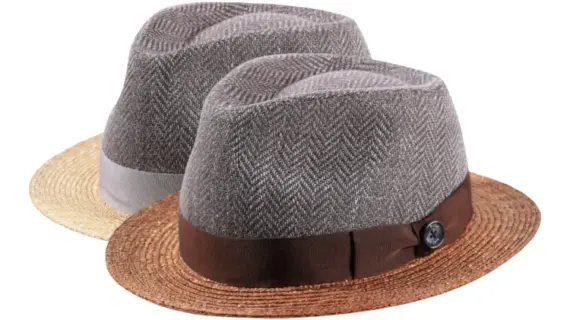 Sommerhut Trilby aus Stroh & Schurwolle mit Rebsband|Sommerhut Trilby aus Stroh & Schurwolle  handgemacht in der Schweiz|Sommerhut Trilby aus Stroh & Schurwolle  handgemacht in der Schweiz|Sommerhut Trilby aus Stroh & Schurwolle  handgemacht in der Schweiz