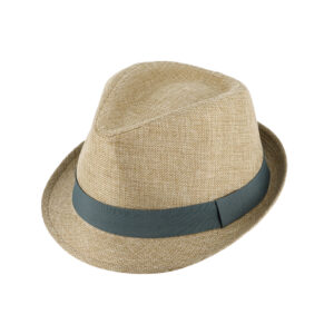 Stoffhut Trilby Leinen uni mit Ripsband – hochwertige Kopfbedeckung von Fiebig bei Hut Factory Schweiz