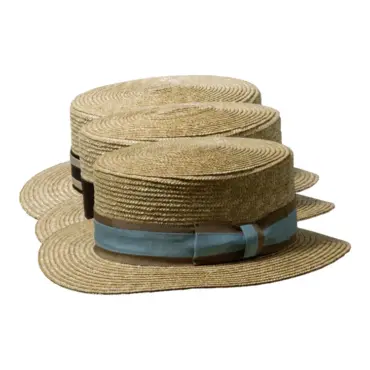 Klassischer Canotier aus Naturstroh mit verschiedenen Hutbändern||Klassischer Canotier aus Naturstroh mit verschiedenen Hutbändern|Klassischer Canotier aus Naturstroh mit verschiedenen Hutbändern|Klassischer Canotier aus Naturstroh mit verschiedenen Hutbändern|Klassischer Canotier aus Naturstroh mit verschiedenen Hutbändern|