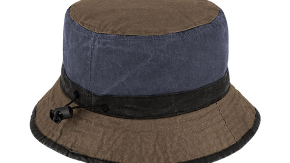 Fischerhut gewaschene Baumwolle mit Tunnelzug – hochwertige Kopfbedeckung von Fiebig bei Hut Factory Schweiz