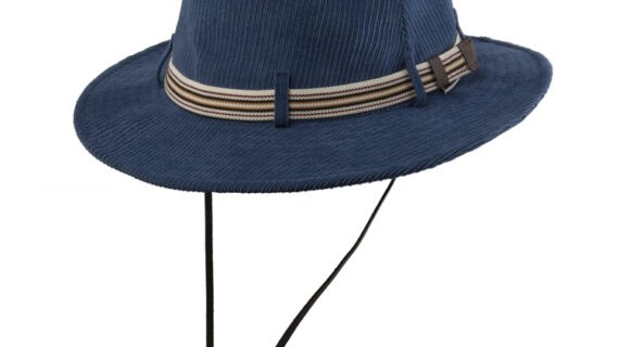 Stoffhut Cord gestreiftes Band – hochwertige Kopfbedeckung von Fiebig bei Hut Factory Schweiz