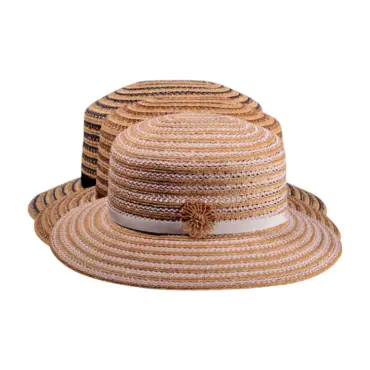 Pedalin und Bast mit Strohblume|Damenhut Freiamt Islisbergerin aus Weizenstroh