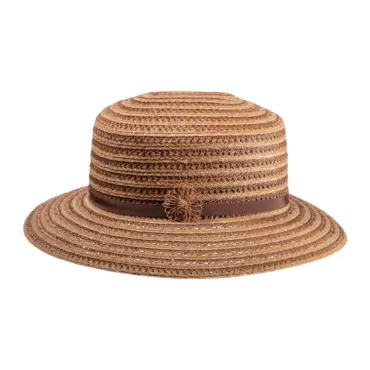 Pedalin und Bast mit Strohblume|Damenhut Freiamt Islisbergerin aus Weizenstroh