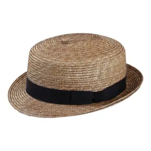 Sommerhut Freiamt Maiengrüner mit marineblauem Hutband||