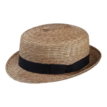 Sommerhut Freiamt Maiengrüner mit marineblauem Hutband||