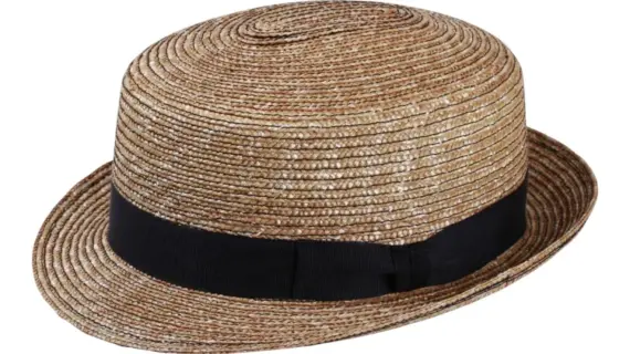 Sommerhut Freiamt Maiengrüner mit marineblauem Hutband||