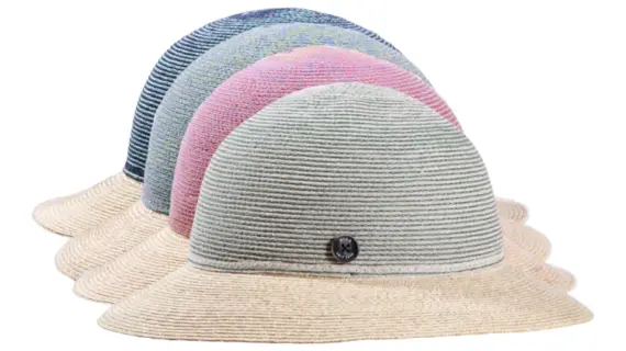 Cloche Straw & Hemp in Silber, Marine, Vanille oder Apricotfarbener Damenhut aus Hanf und Stroh