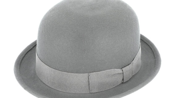 Wollfilzhut Melone mit Ripsband