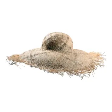 Cloche Raffia-Dream  Sommerhut aus Raffia mit ausgefranster Krempe.|