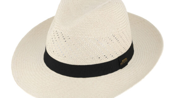 Panamahut Fedora mit Ripsband