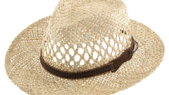 Strohhut Traveller Lochung textiles Band