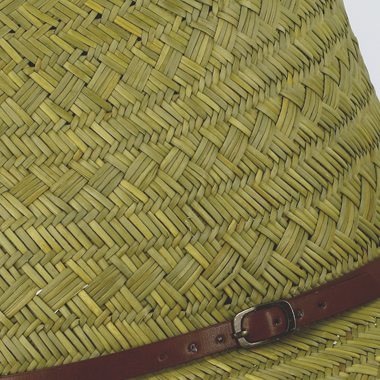 Strohhut Western mit Kunstlederband – Bild 3