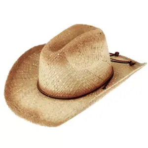 Strohhut Western Farbverlauf mit Kinnband