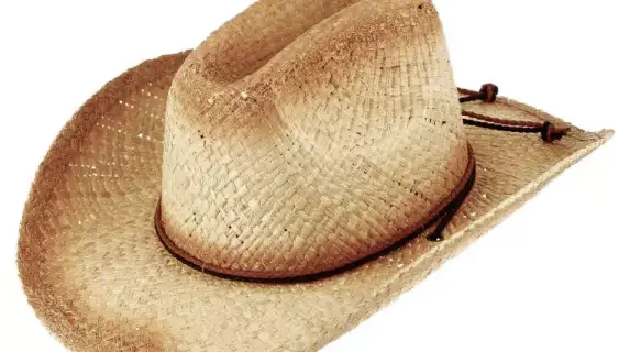 Strohhut Western Farbverlauf mit Kinnband