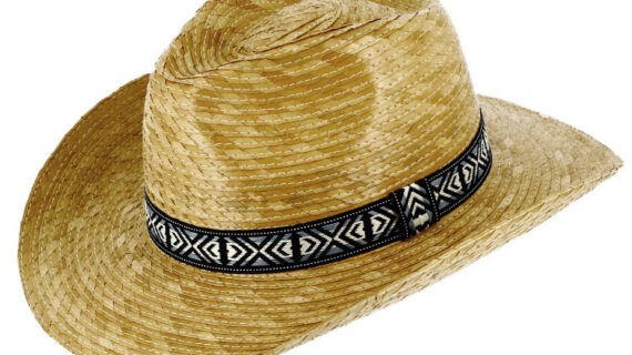 Palmenstrohhut Western Aztekenband UV-Schutz