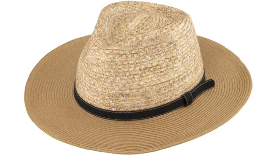 Strohhut Traveller Papierkrempe uni UV-Schutz