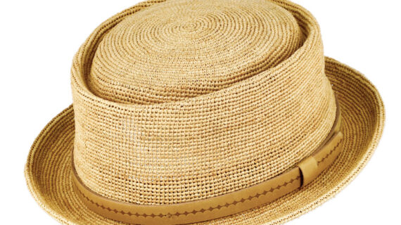 Strohhut Porkpie feines Raffia