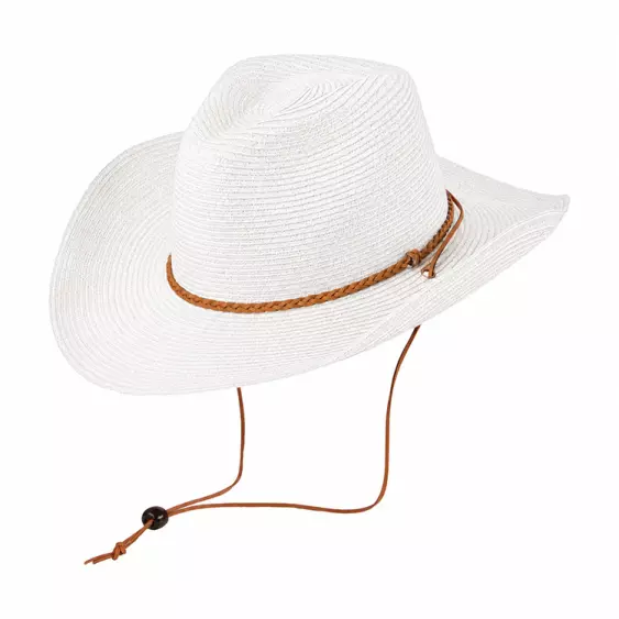 Cowboyhut geflochten mit Kinnband – Bild 6