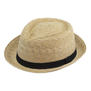 Palmenstrohhut Diamond Kunstlederband UV-Schutz