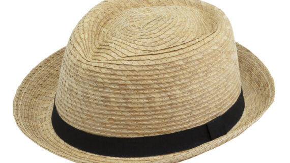 Palmenstrohhut Diamond Kunstlederband UV-Schutz