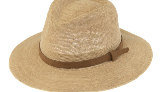 Strohhut Traveller Raffia Crochet extrafein mit Kunstlederband