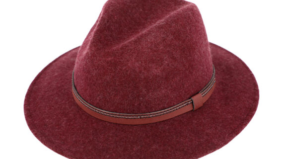Wollfilzhut Traveller melange mit Kunstlederband