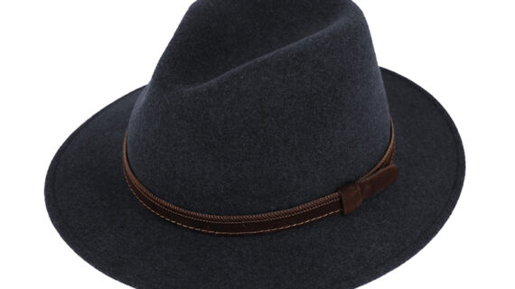 Wollfilzhut Traveller melange mit Ohrenklappen