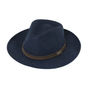Wollfilzhut Fedora Wildschein Pin melange