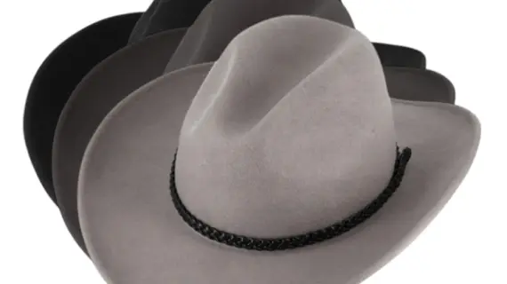 Western Filzhut Chuck mit geflochtenem Hutband