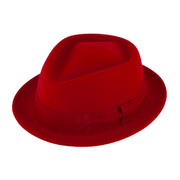 Wollfilzhut Pork Pie Diamond uni – hochwertige Kopfbedeckung von Fiebig bei Hut Factory Schweiz