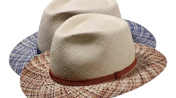 Panamahut Fedora City mit gesprenkeltem Rand aus echtem Panama|Panamahut Fedora City mit gesprenkeltem Rand aus echtem Panama|Panamahut Fedora City mit gesprenkeltem Rand aus echtem Panama|||