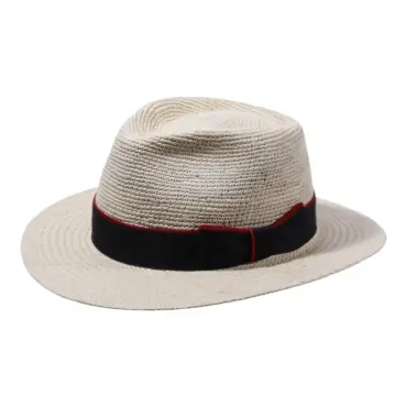 Panamahut Fedora City natur mit schwarzem Rebsband
