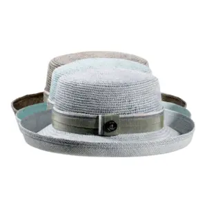 Damen Aufschlaghut Panamastroh|Damen Aufschlaghut Panamastroh|Damen Aufschlaghut Panamastroh|Damen Aufschlaghut Panamastroh in Grau