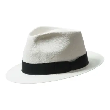 Panamahut Trilby Classic  eleganter Sommerhut mit Masche aus echtem Panama